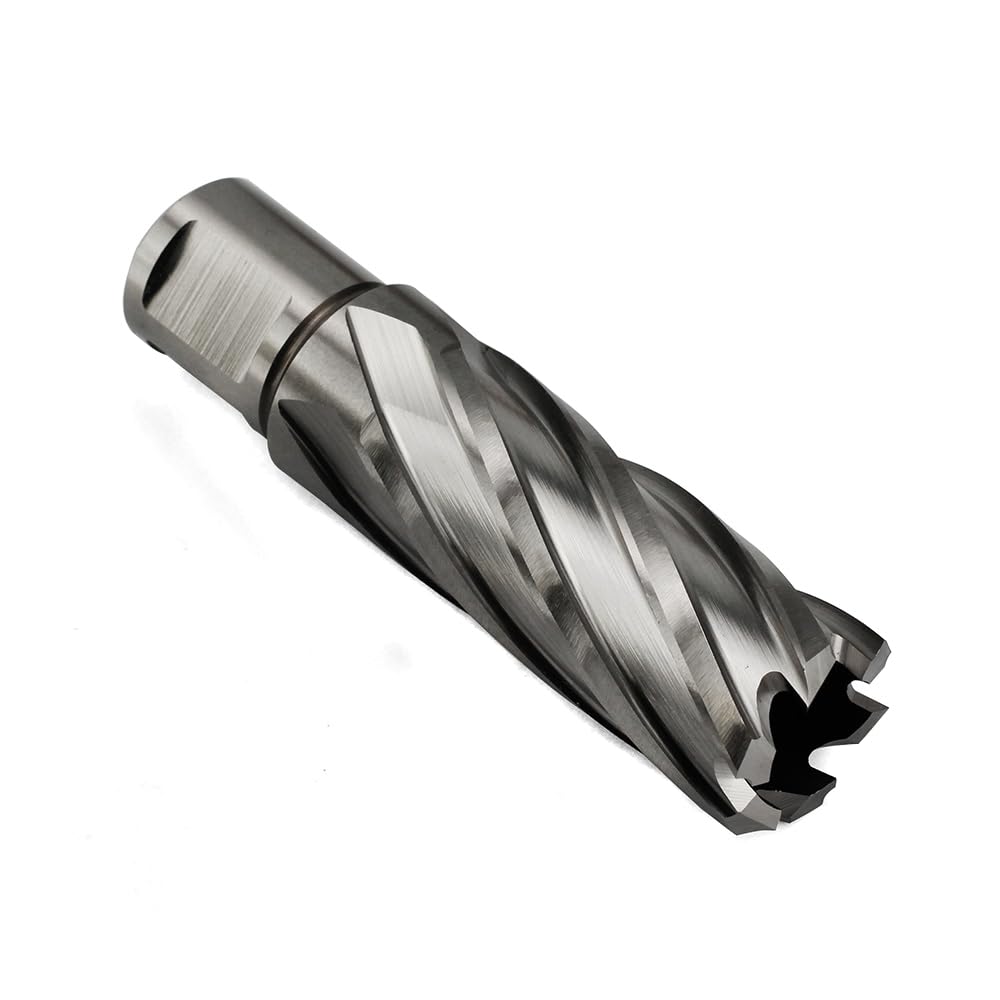 OSCARBIDE Annular Cutter 7/8 inch Cutting Diameter,2 inch Depth of Cut,3/4 inch Weldon Shank 2 Flat Mag Drill Bit with Pilot Pin for Magnetic Drill Press,1 Piece OSCARBIDE