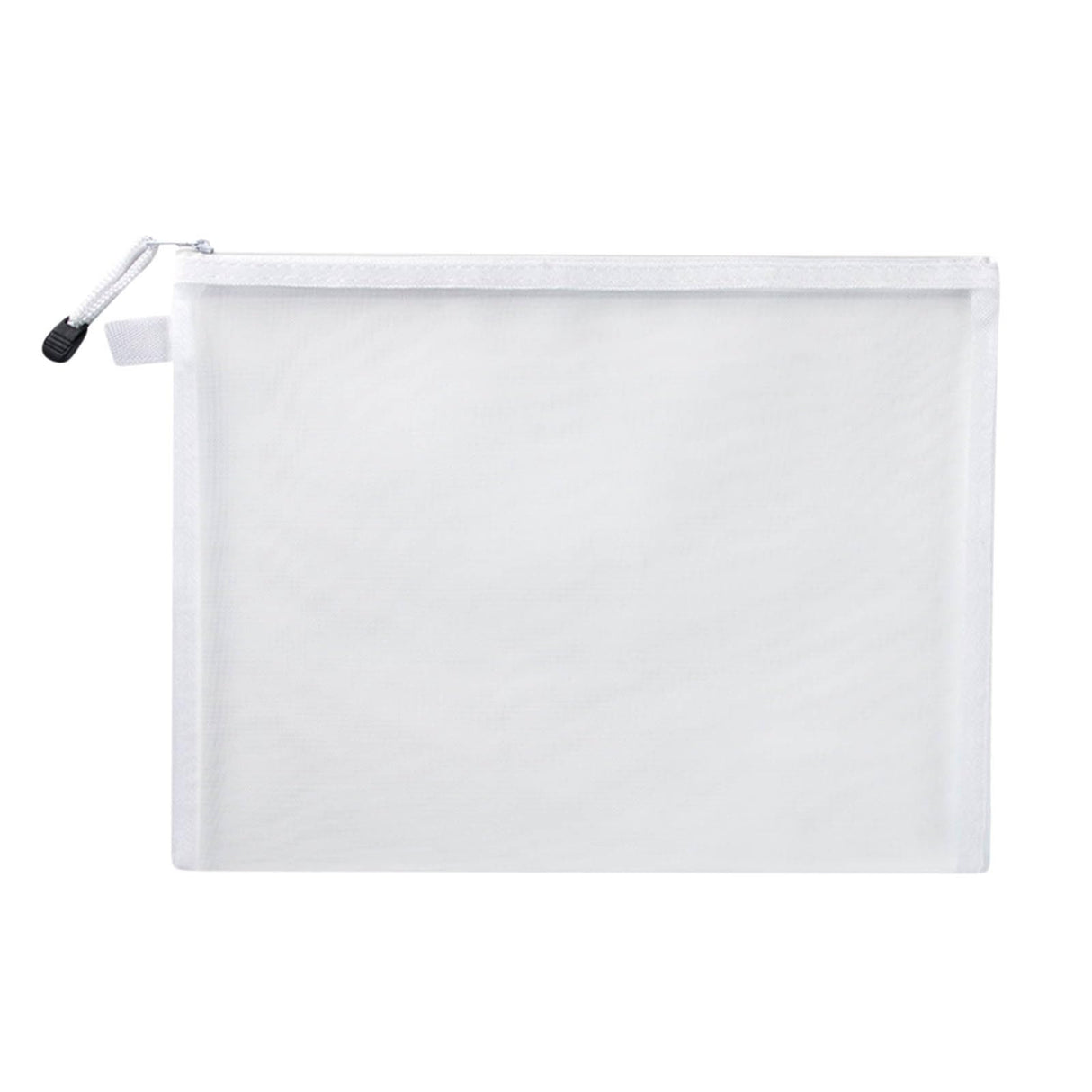 (7 x 4.3 Inch) White Sublimation Blank Canvas Makeup Bags, Bulk DIY Heat Transfer Cosmetic Pen Case Pencil Bags, Heat Press Parts & Accessories Clear Pouch with Zipper HexEh