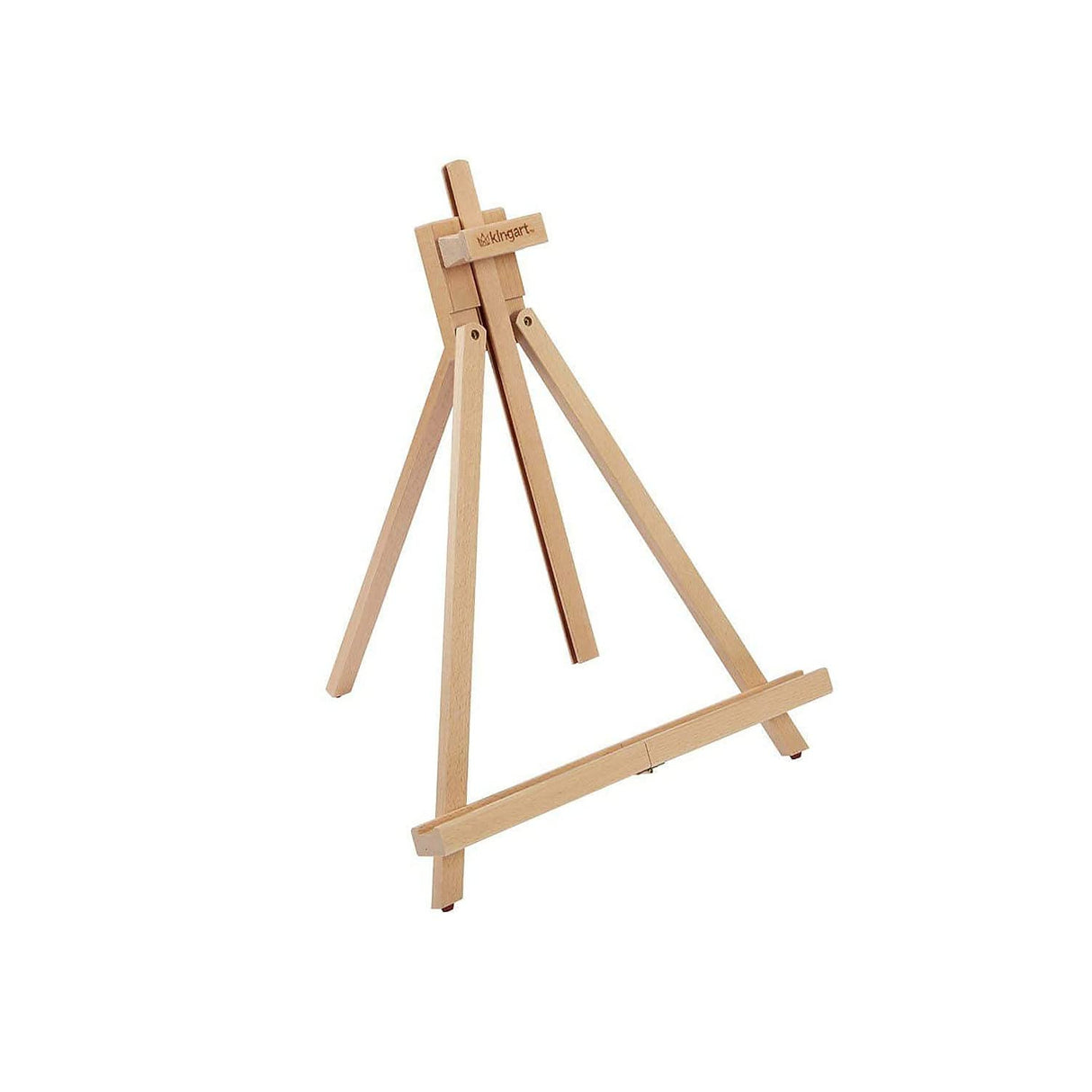 KINGART 741N TABLETOP A-FRAME Artists EASEL, Holds Up to 27" Canvas, Solid Wood, Folding, Portable and Adjustable, for Painting and Display KINGART