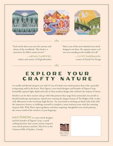 Cross-Stitch in the Forest: 25 Projects to Capture the Beauty of Nature WoodArtSupply