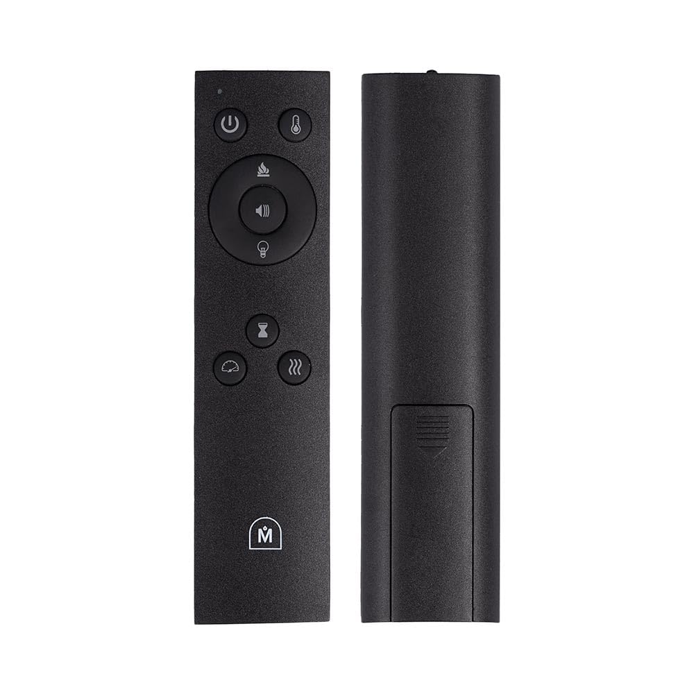 Modern Ember Smart Digital 3-Sided Electric Fireplace Stove Heater | LED Multiple Flame Colors, Works with Wi-Fi App, Alexa and Google | Remote Included | Optional Crackling Sound | Black Modern Ember