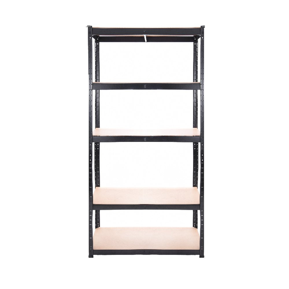 Panana 5 Tier Racking Shelf Garage 70.8x35.4x15.7 inch Shelving Storage Shelves Unit 1.8M Higher Utility Rack Shelf Organizer for Workshop/Commercial/Industrial/Kitchen (Black, 180X90X40CM) Panana