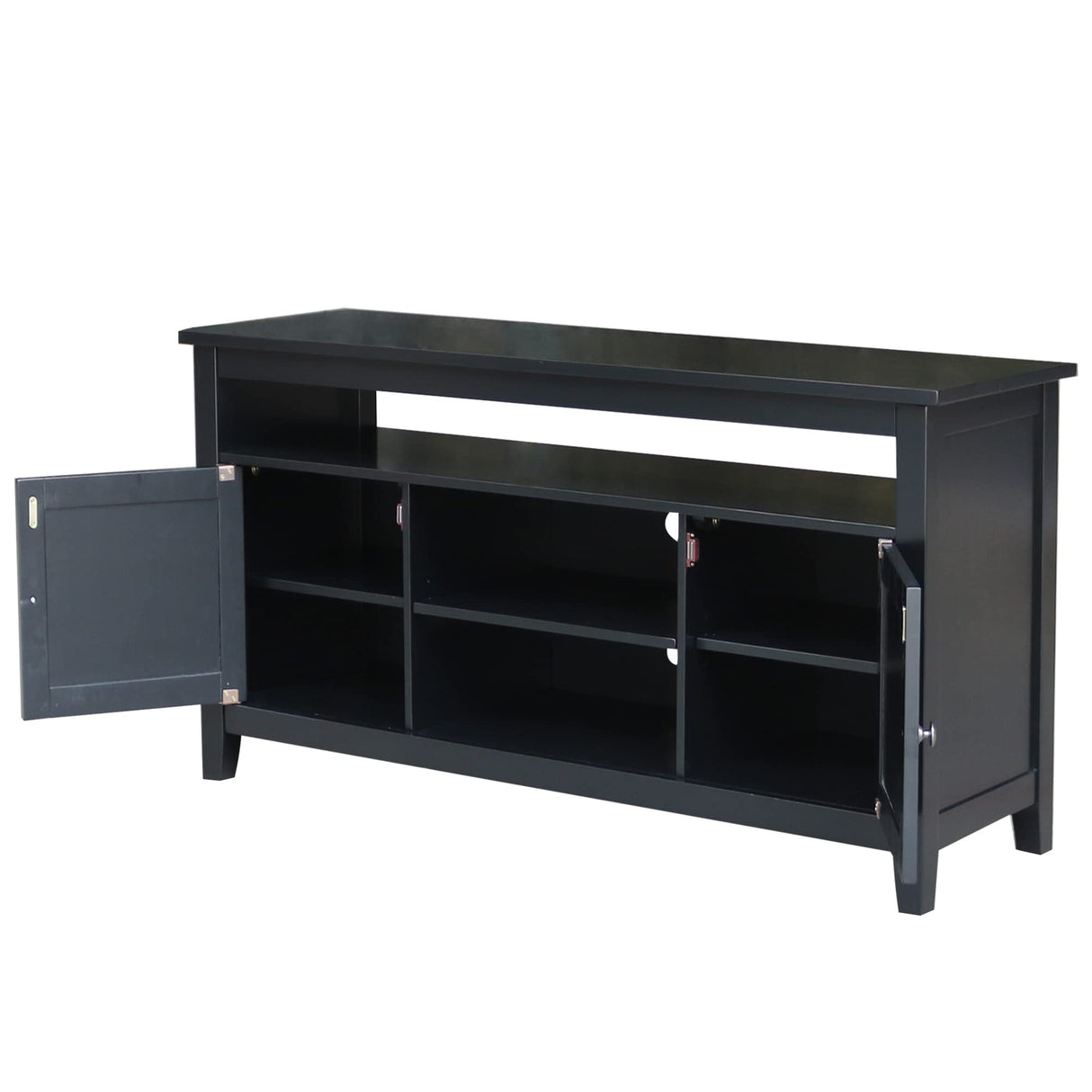 IC International Concepts Entertainment/TV Stand, Black IC International Concepts