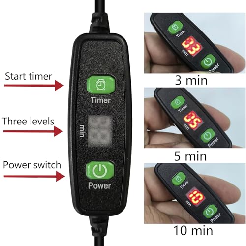 Upgrade 48W Smart Control UV Light for Resin Curing with Solar Turntable 360° Rotating Stand UV Curing Light Compatible with Anycubic Elegoo SLA DLP LCD DIY 3D Printer Curing Resin Enclosure HOCENWAY