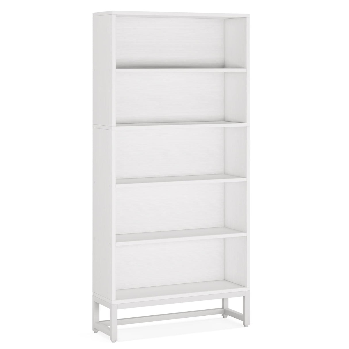Tribesigns Tall Bookcase and Bookshelf, 70.8” Large Bookcases Organizer with 5-Tier Storage Shelves, Heavy Duty Free-Standing Library Bookshelf Shelving Unit for Living Room, Bedroom, Office (White) Tribesigns