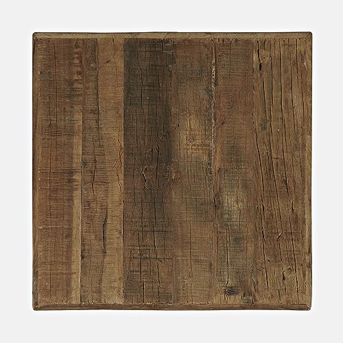 Jofran Reclamation Rustic Reclaimed Solid Wood Square End Table with Storage Shelf Jofran Inc.