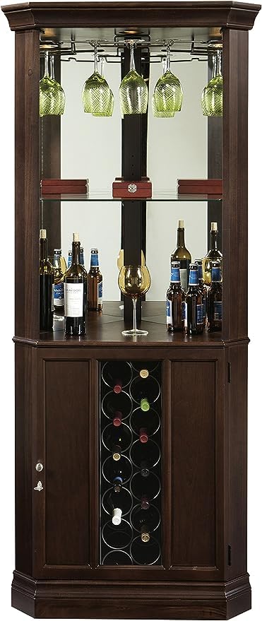 Howard Miller Lamb Corner Wine & Bar Cabinet II 549-277 – Espresso Finish Howard Miller