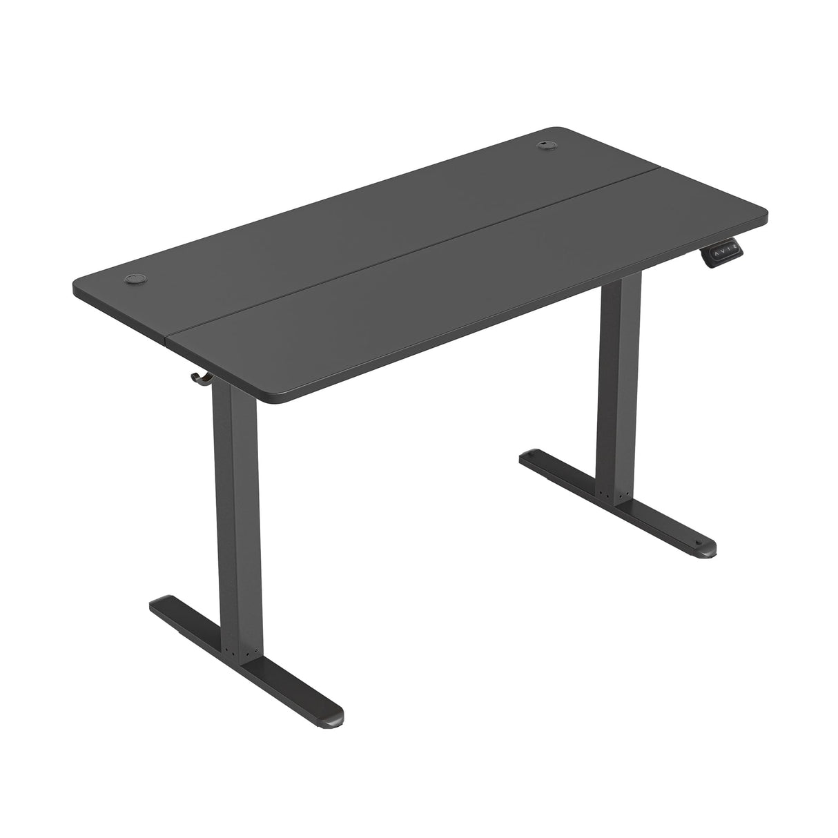 CubiCubi Height Adjustable Electric Standing Desk, 48 x 24 Inches Stand Up Table, Sit Stand Home Office Desk with Splice Board, Black CubiCubi