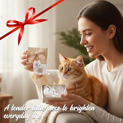 OGNWFUNK 2Pcs Cat Hair Keepsake Bottles, Pet Hair Keychain for Collecting Hair, Furever Gift for Pet Lovers, Cat Keychain Memory Keepsake