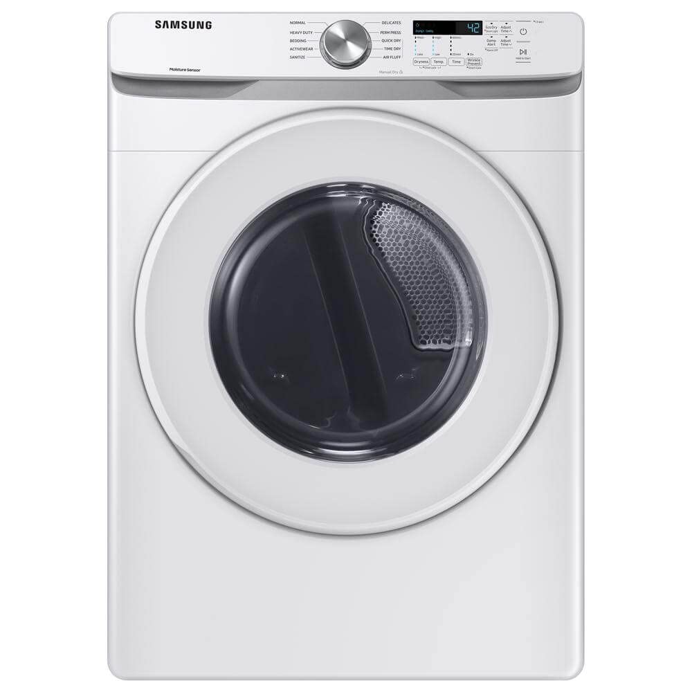 Samsung WF45T6000WPR White Front Load Laundry Package SAMSUNG