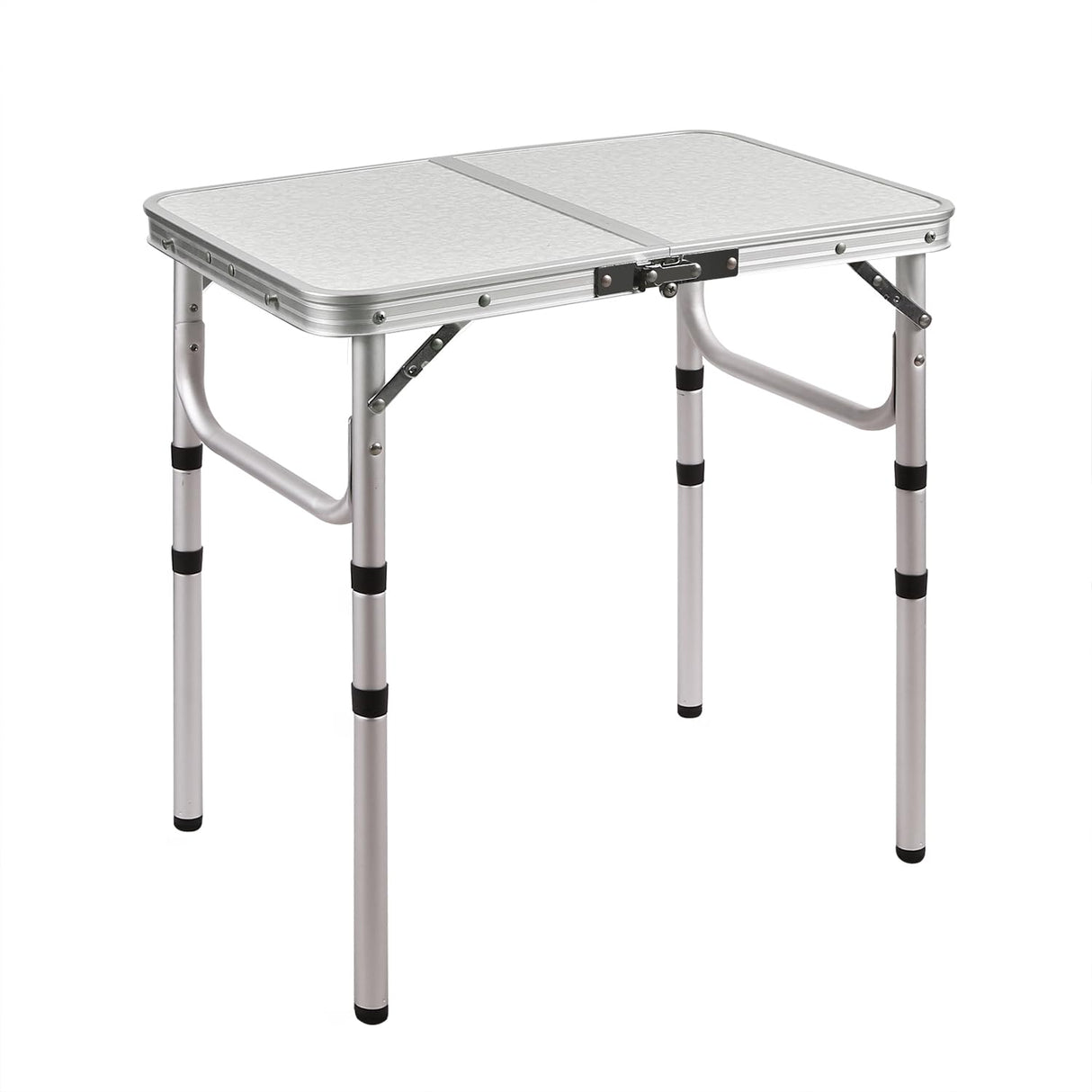 RedSwing Small Folding Table Portable 2 Feet, Small Foldable Table Adjustable Height, Lightweight Aluminum Camping Table, 15.7 in x 23.6 in x 19 in RedSwing