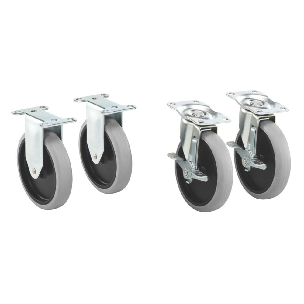 Rubbermaid Commercial Products Heavy Duty Adaptable Utility Cart Replacement Casters, Pack of 4 Rubbermaid Commercial Products
