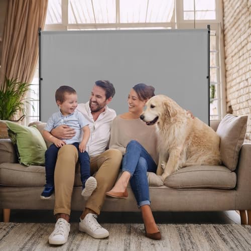 Room Divider, 73x75inch Large Privacy Screen with Adjustable Feet,Portable Single Panel Partition Wall for Room Separation,Room Separator with Thickened Fabric for Indoor Office,Bedroom,Outdoor Patio XGMDD