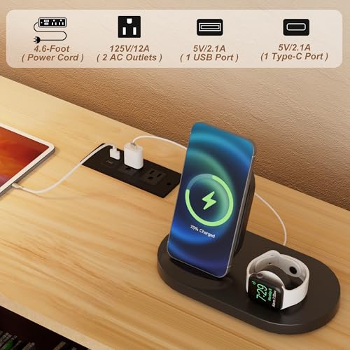 Hretanant Record Player Stand,55" Record Storage Cabinet with Charging Station&USB Ports,Mid Century Turntable Stand with Vinyl Storage&LED Lights,Holds up to 300+ Albums,for Living Room Bedroom,Oak Hretanant