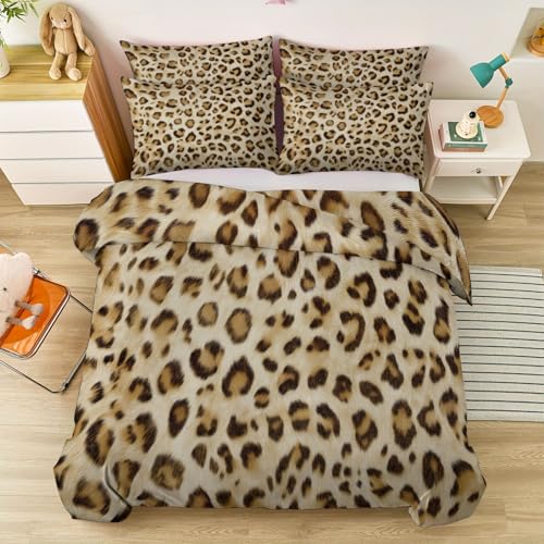 Single Bedding Set 3 Pieces with Minimalist Art Modern 1 Printed Zipper Closure Duvet Cover with 2 Pillow Shams, Ultra Soft Brushed Microfiber Multicolor for Kids Girls Generic