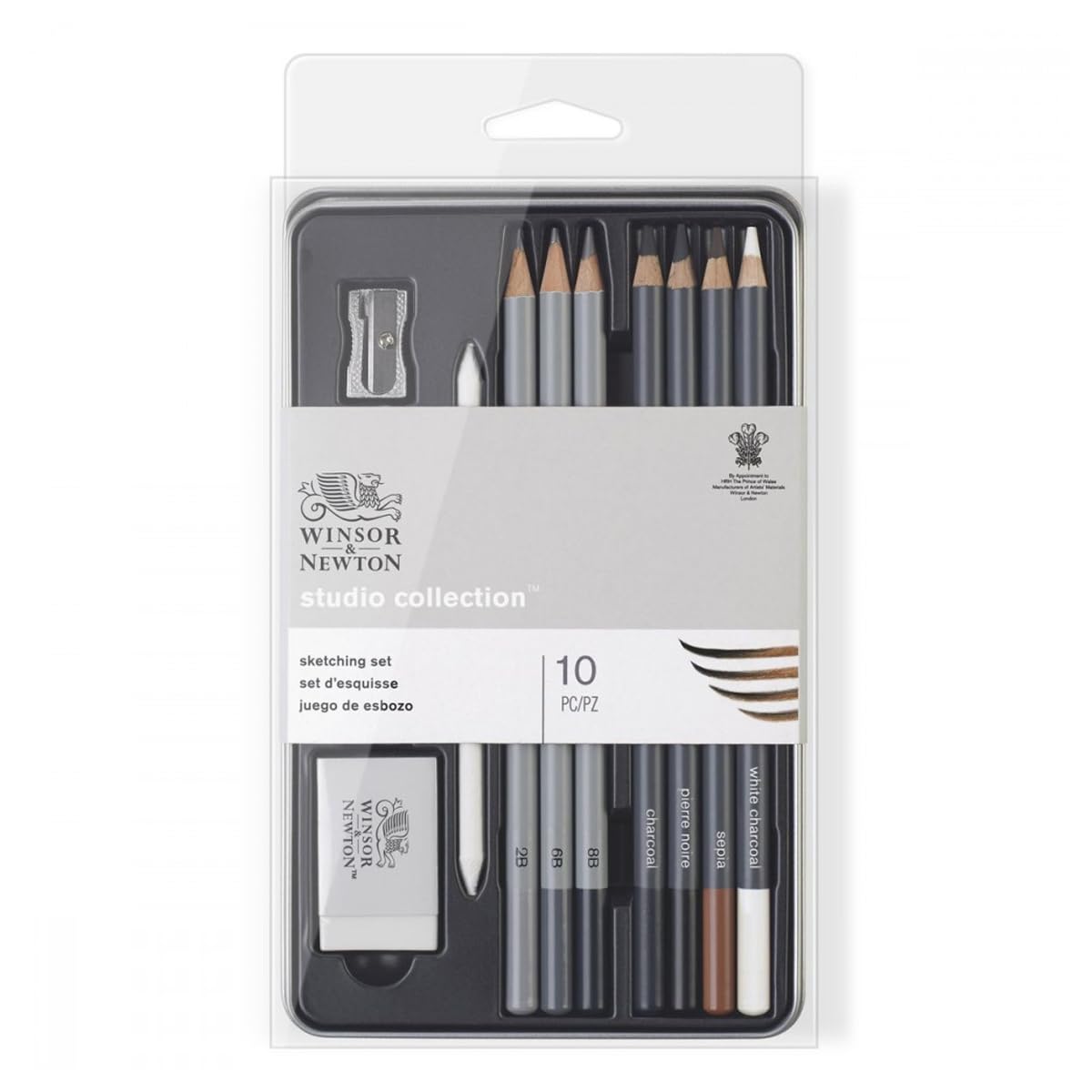 Winsor & Newton Studio Collection Artist Pencils, Sketching Pencils, Set of 10 Winsor & Newton