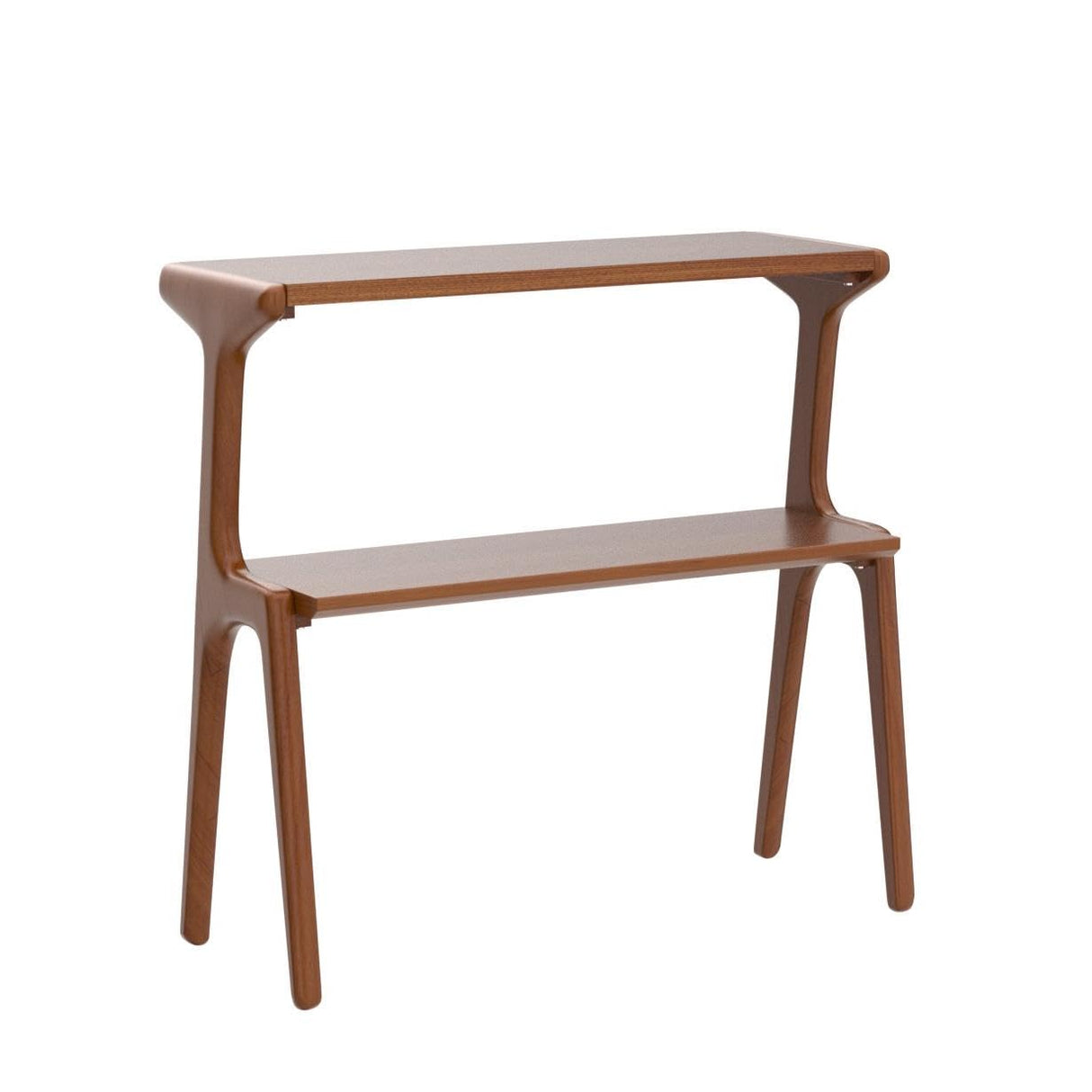 COZYMATIC Fadzai Solid Wood Console Table, Couch Table, Accent Sofa Table with Storage Shelf for Entryway, Hallway, Living Room, Bedroom, Office (Cherry) COZYMATIC