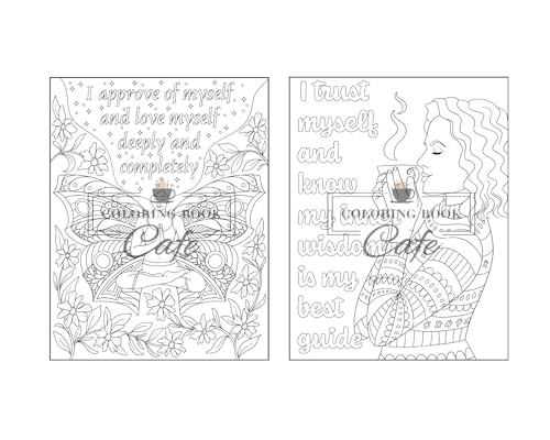 100 Inspirational Quotes Coloring Book for Adults: 100 Motivational Quotes, Positive Affirmations and Inspirational Phrases for Stress Relief and Relaxation WoodArtSupply