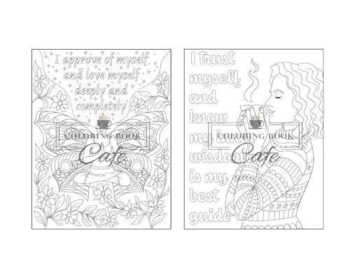 100 Inspirational Quotes Coloring Book for Adults: 100 Motivational Quotes, Positive Affirmations and Inspirational Phrases for Stress Relief and Relaxation WoodArtSupply