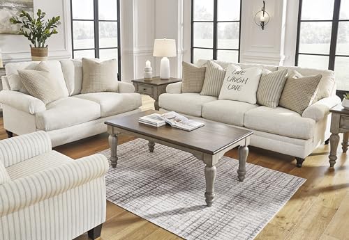 Signature Design by Ashley Valerani Classic Loveseat for Living Room, Beige Signature Design by Ashley
