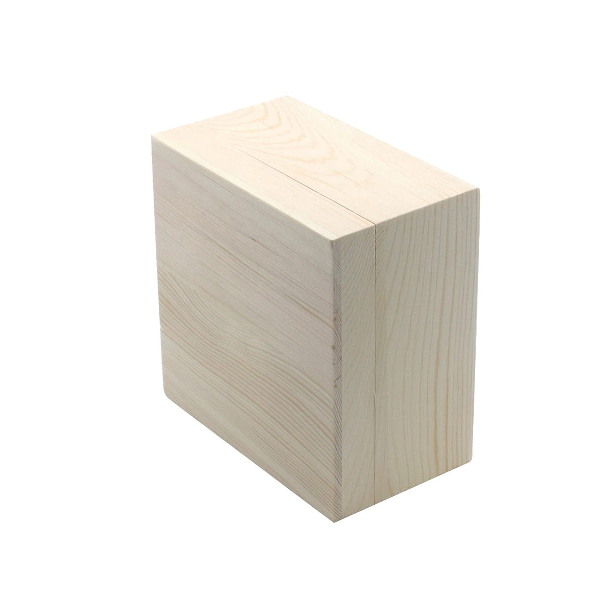 MY MIRONEY 2Pcs Wooden Unfinished Storage Box with Top Lid 4.72" x 4.72" Square Wooden Pine Box DIY Craft Stash Boxes Gift Box for Arts Hobbies and Home Storage MY MIRONEY