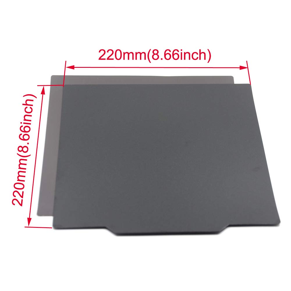 Befenybay Hot Professional Flexible Removable Magnetic Build Surface 220x220mm (AB) for 3D Printer Heated Bed (220x220mm) Befenybay