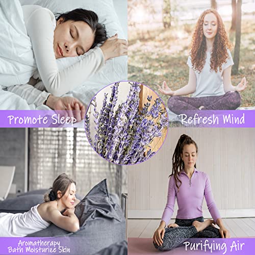 Dried Lavender Bundles, Uieke Natural Dried Lavender Flowers 280-300 Stems 16“ for Home Weeding Decoration Flower Arrangements Home Fragrance 2 Bundles Uieke