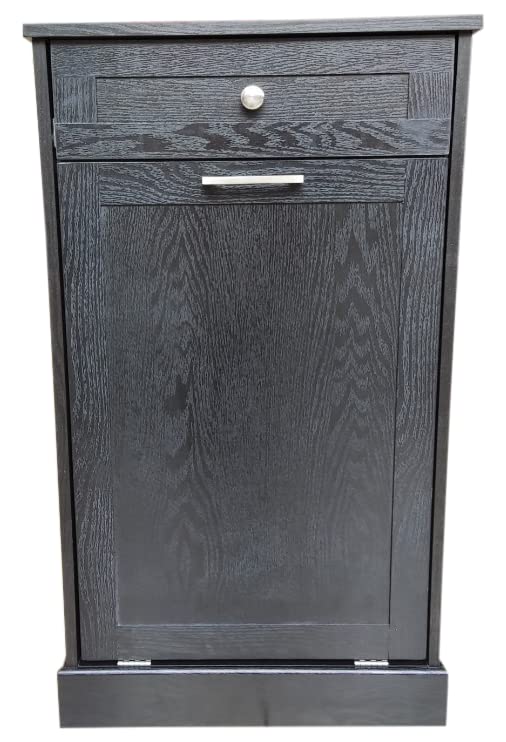Northwood Calliger Tilt Out Trash Bin Cabinet or Tilt Out Laundry Hamper - Wooden Cabinet Trash Can to Hide Trash, add Countertop Space, Keep Pets Out! Now Easier Assembly! Northwood Calliger