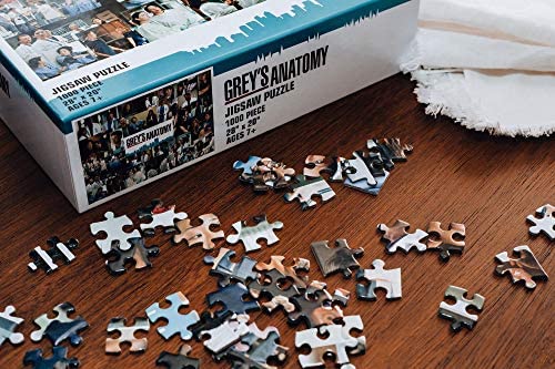 Grey's Anatomy Collage 1000 Piece Jigsaw Puzzle for Adults | Educational Toy Gifts | Challenging Interactive Brain Teaser for Family Game Night | 28 x 20 Inches Toynk