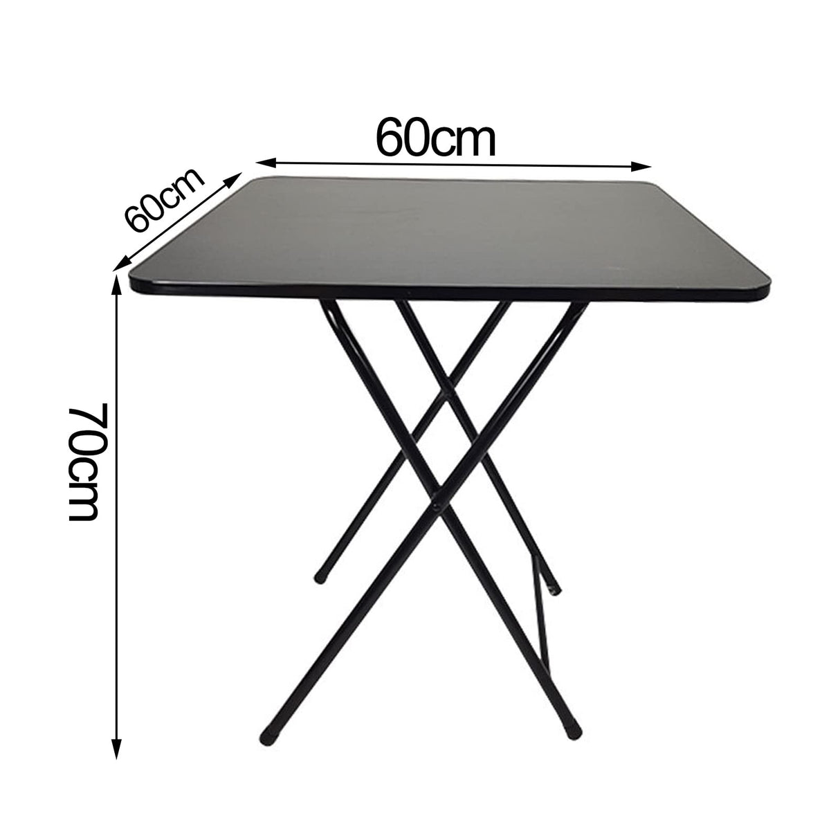 GYMNASTIKA Foldable Dinner Table, Solid MDF Card Table 4 Persons Heavy Duty Square Coffee Table Computer Desk Tea Table Nordic style Writing Table for Home Office(23.62" x 23.62" x 27.56") GYMNASTIKA