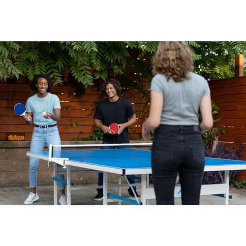 STIGA XTR Professional Outdoor Table Tennis Tables – All Weather Aluminum Waterproof Outdoor or Indoor Design with Net & Post - 10 Minute Easy Assembly Ping Pong Table with Compact Storage STIGA