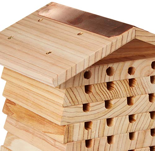 Wildlife World Interactive Wooden Bee House - Pollinator Bee Management System Wildlife World