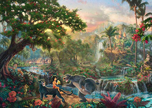 Schmidt Spiele Thomas Kinkade: Disney - The Jungle Book Jigsaw Puzzle (1000Pc) Schmidt
