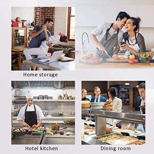 Stainless Steel Work Table Kitchen Work Table Scratch Resistent Commercial Work Table Metal Table with Adjustable Table Foot for Kitchen Home Restaurant (24Wx24L) FDW