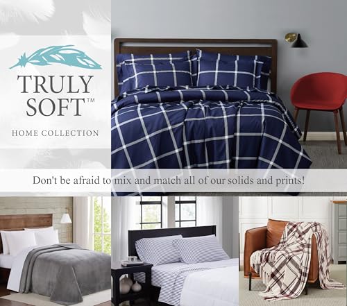 TRULY SOFT Everyday Sheet Set Turquoise Polyester 3-Piece Twin Sheet Set, Solid Color Themed, Adult Bedding, Oeko-TEX Certified TRULY SOFT