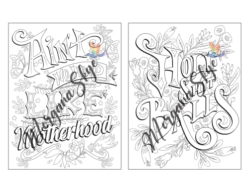 Swear Word Coloring Book for Moms: Motivational Quotes and Doodle Therapy for Stressed Out Moms Who Deserve a Break (and a Glass of Wine!) WoodArtSupply