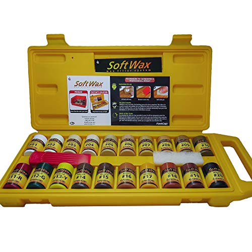 Laserjamb FastCap WAXKIT Softwax Kit, 0.7 Ounce (Pack of 20), 20 Colors, 14 Ounce FastCap