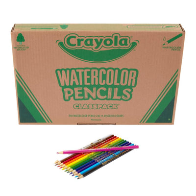 Crayola Classpack Watercolor Pencils, 240ct, 20 each of 12 Colors, Great for Classroom, Educational, Art Tools