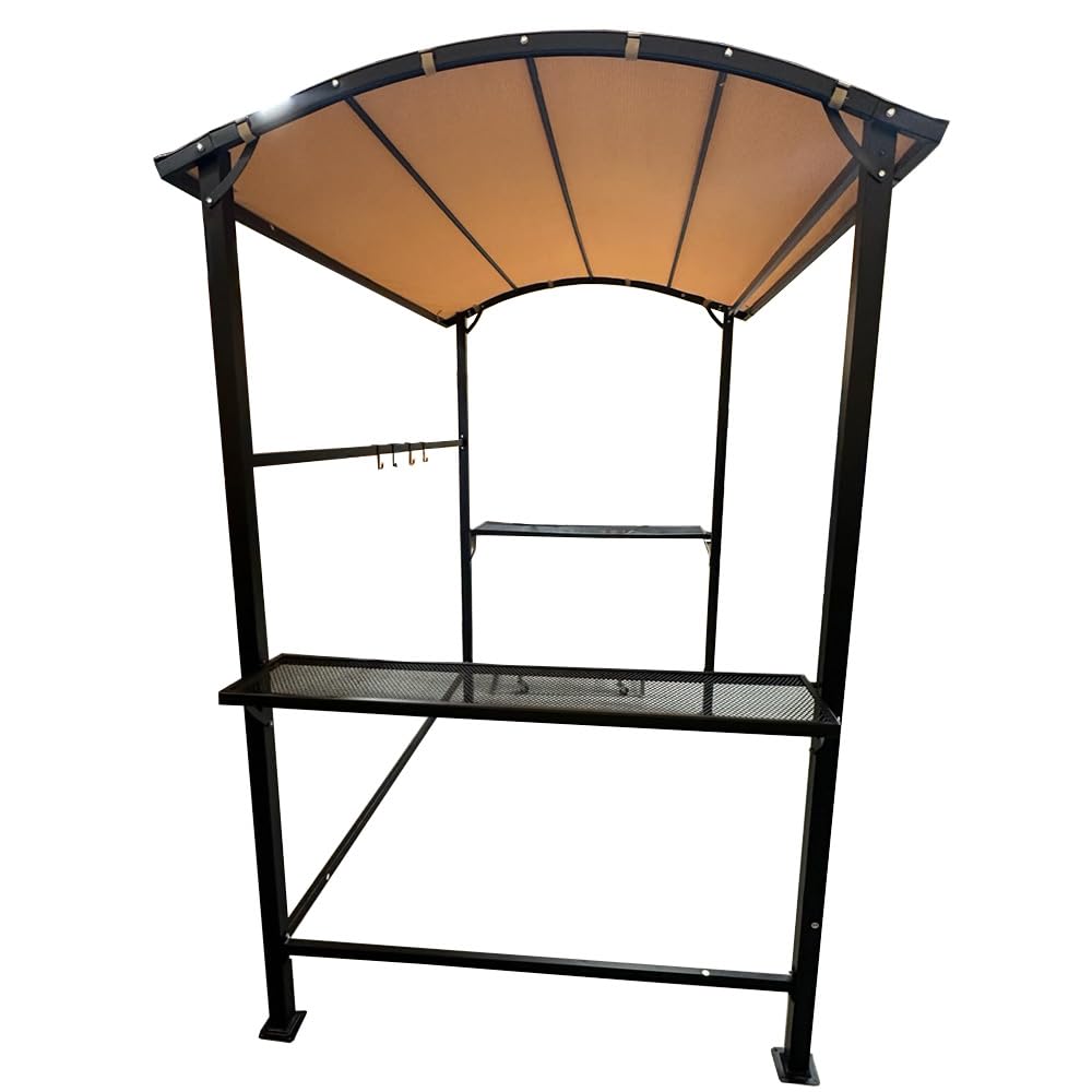 Garden Winds Custom Fit Replacement Canopy Top Cover Compatible with The Cobana Ca-Gz-N01/N02/N03/N09 8' x 4.6' Grill Gazebo - Upgraded Performance RIPLOCK 350 Fabric Garden Winds