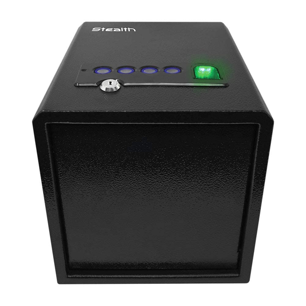 Stealth Biometric Handgun Hanger Safe Quick Access Pistol Security Box CA DOJ Approved Stealth