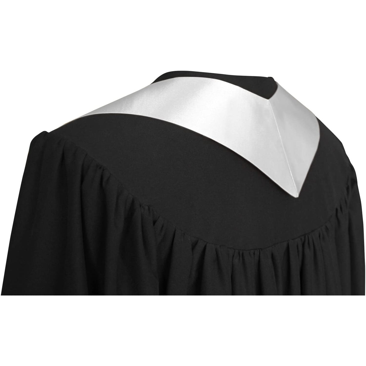 Endea White Graduation Stole - Plain Color, Unisex, 62" Graduation Sash (White) Endea Graduation