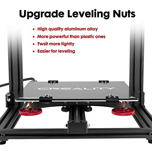 Comgrow Creality 4Pcs Metal Leveling Nuts and Springs Upgraded Set for Ender 3/3 Pro/3 V2/Ender 3 Neo/Ender 3 V2 Neo/Ender 3 S1/Ender 3 S1 Pro Ender 5 Plus/CR 10 Series 3D Printer Bed Staying Level Comgrow