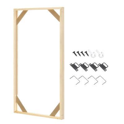 PATIKIL 18x24 inch Canvas Stretcher Bars, DIY Removable Wooden Splicing Canvas Frames Kit for Oil Paintings Poster Picture Photo, Arts Accessory, Paint by Numbers