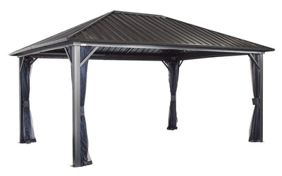 Genova Gazebo 12 x 16 ft. Steel roof