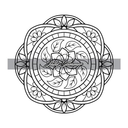 100 Mini Mandalas: A Mandala Coloring Book for Adults and Kids with Easy, Cute, and Tiny Designs for Stress Relief and Relaxation WoodArtSupply