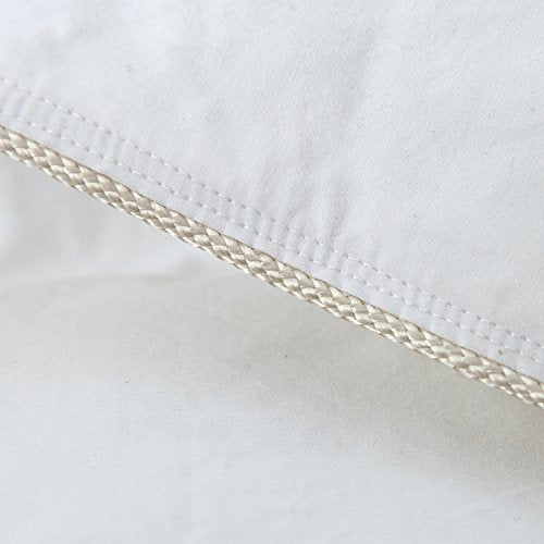 EGYPTIAN BEDDING 600-Thread-Count Egyptian Cotton Siberian Goose Down Comforter, 70 oz. Fill Weight, Solid White (King Size) EGYPTIAN BEDDING