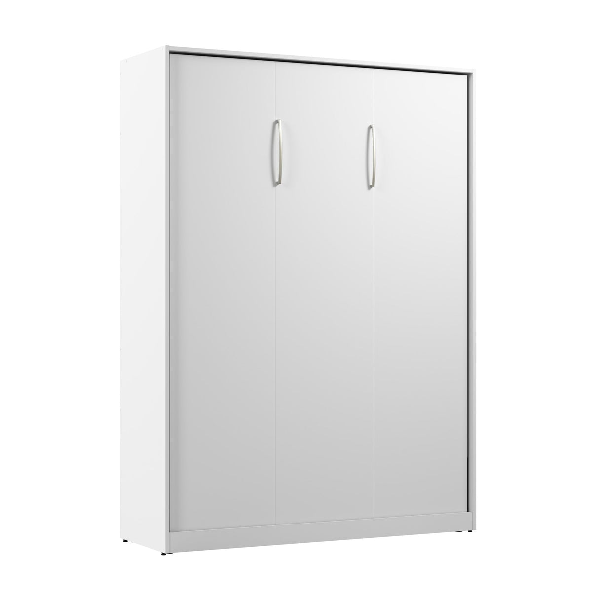 Bestar Claremont 59W Full Murphy Bed in White, Sleeping Arrangement for Multipurpose Area, Bedroom, Guest Room, or Living Room Bestar