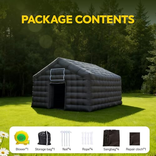 YeeBouncy Party Tent Large,Large Gazebo Event House,Inflatable Outdoor Party Tent,for Birthday Party, School Camping, Disco Nightclub, Wedding Party (18FT) YeeBouncy