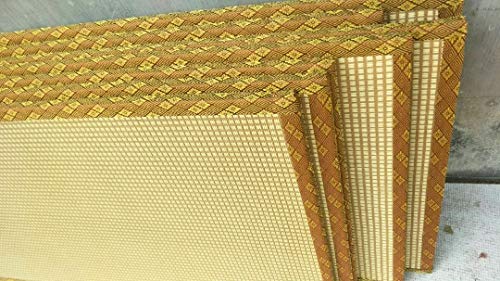 HUAWELL Japanese Traditional Interior Igusa Unit Tatami 1 Inch Thickness (Light Yellow, 80cm*80cm) HUAWELL
