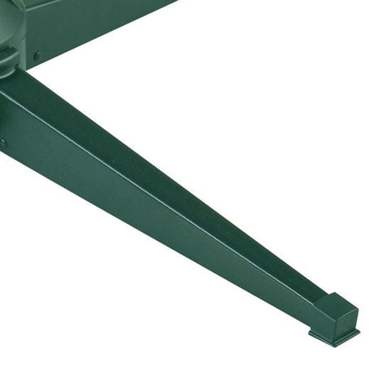 Home Heritage Artificial Christmas Tree Base Rotating Metal Stand for 1 to 1 1/2 Inch Diameter Artificial Christmas Tree Poles, 31 Inch, Green Home Heritage